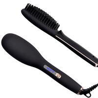 Anti Scald Detangling Hot Air Brush Ionic Hair Brush Straightener Q20